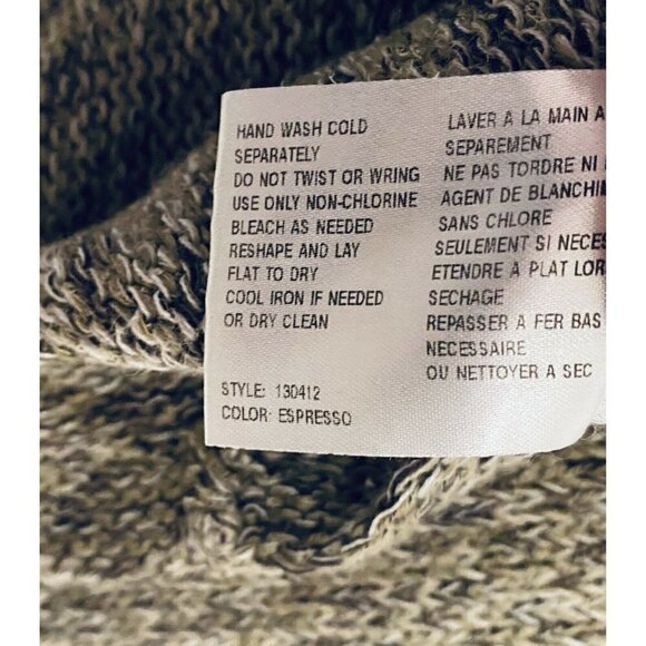 Northern Isles Sweater Womens Large Pullover Green Gray Scoop Neck Pullover - Picture 6 of 7